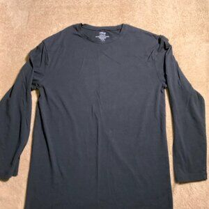West Loop Women's Size M/L Black Basic Casual Long Sleeve Top Shirt (D)‎